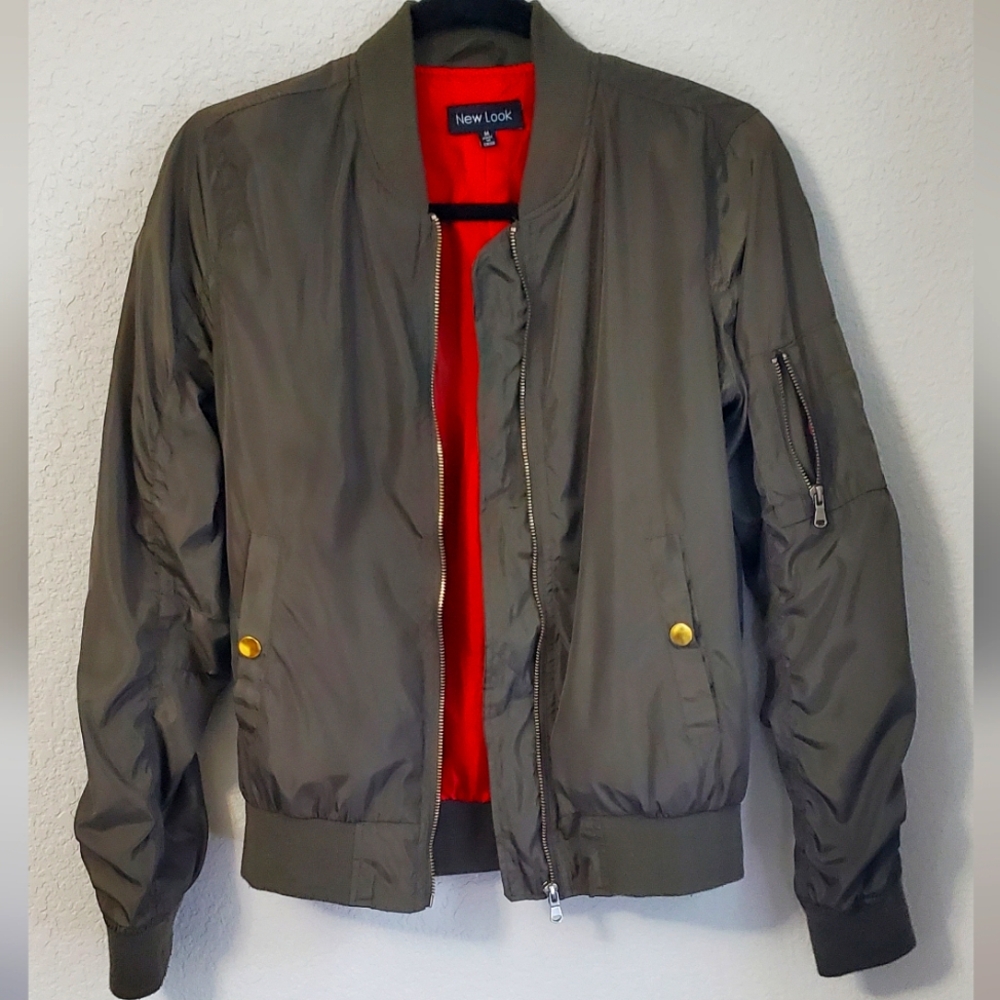 New Look Army Green Bomber Jacket